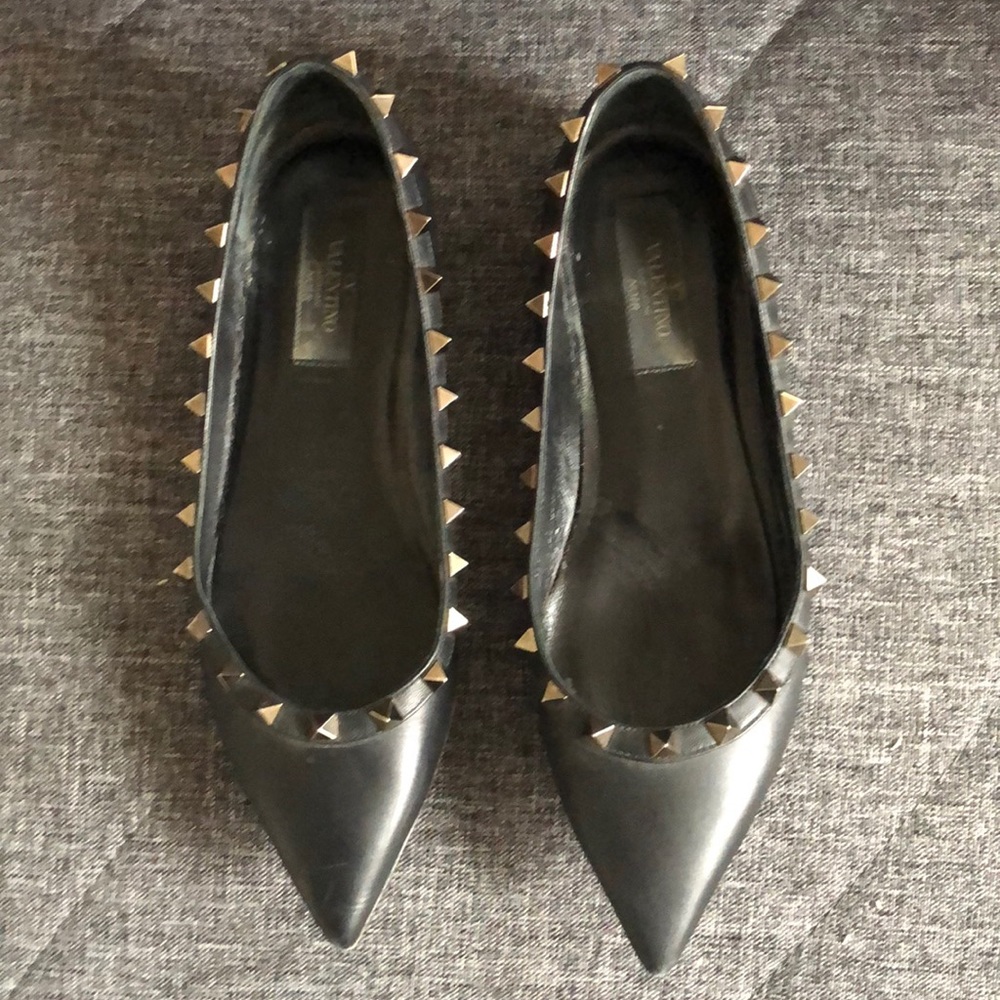 Valentino Rockstud Ballet Flats
